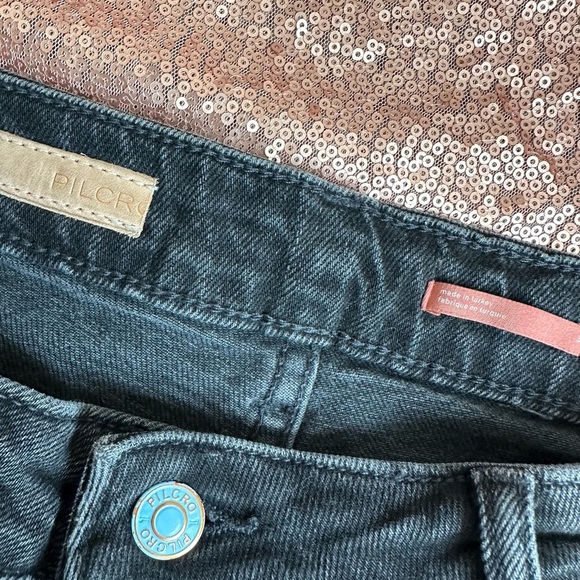 ANTHROPOLOGIE Crop Jeans Pilcro The Letterpress Womens Size 32 Dark Wash Ankle - Picture 4 of 9